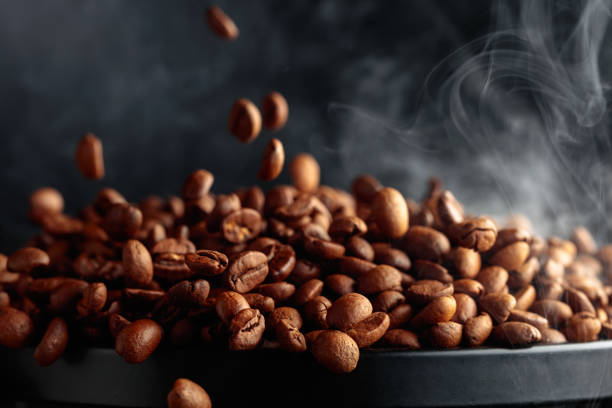 “Fresh coffee beans being roasted and ground for rich flavor – coffee near me”